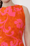 Tohki Hawaiian Caped Maxi Dress M/L