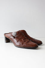 Brighton Woven Leather Mules 9
