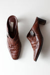 Brighton Woven Leather Mules 9