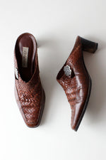 Brighton Woven Leather Mules 9