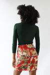 Fancy Dog Print Skirt M