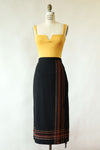 Black Fringe Blanket Skirt M/L