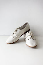 Ivory Leather Oxfords 8