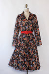 Pleated Fall Shirtwaist Dress L/XL