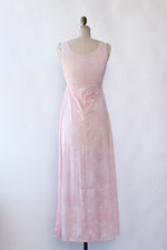 Carnation Pink Keyhole Gown & Robe Set XS/S Petite