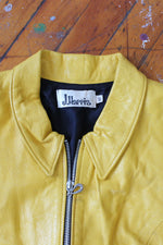 Lemon Leather Zip Crop Top M/L