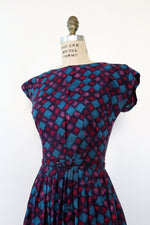 Berry Plaid Cotton Dress Bolero Set S/M