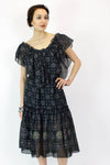 vintage peasant dress