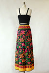Technicolor Quilted Maxi Skirt S
