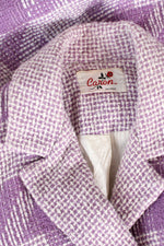 Lavender Houndstooth Coat S