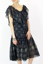vintage off shoulder dress