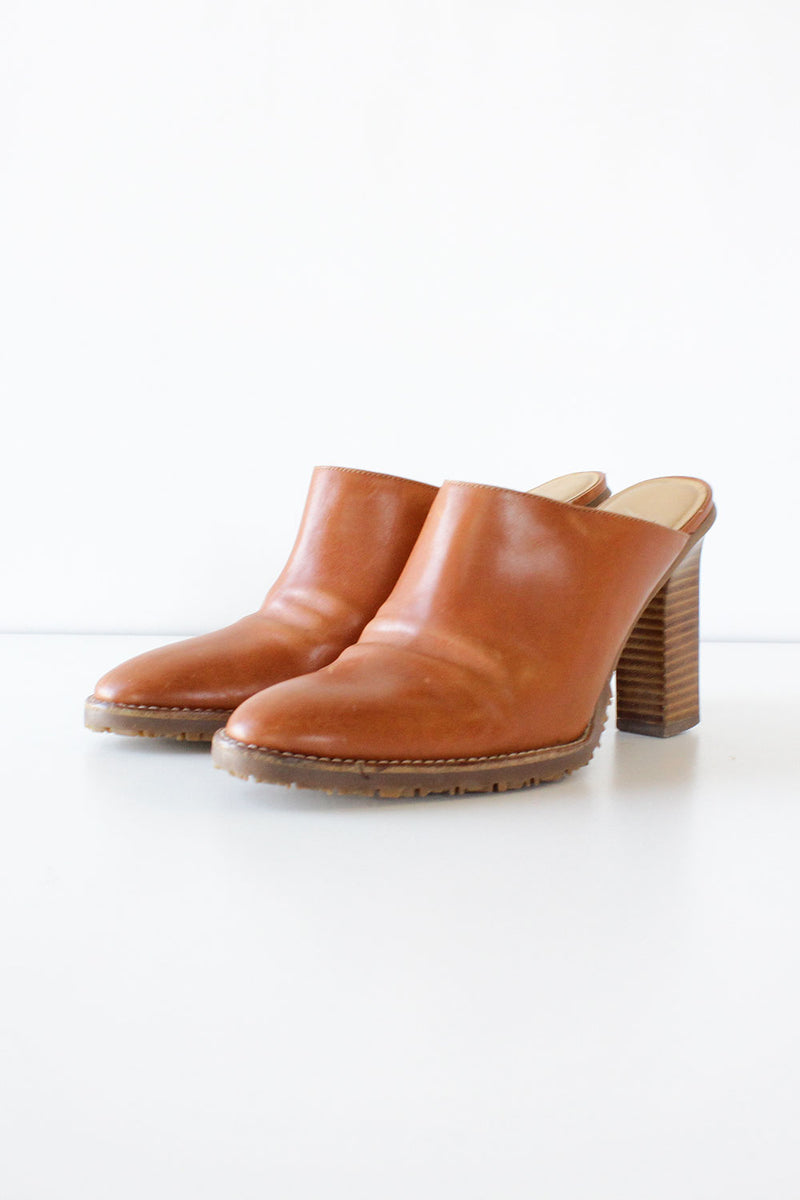 Joan & David Toffee Mules 6 1/2 - 7