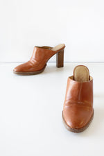 Joan & David Toffee Mules 6 1/2 - 7