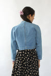 Denim Cropped Band Jacket XS/S
