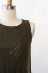 Olive Crochet Fringe Dress XS/S