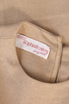 Café Tan Linen Shift Dress S