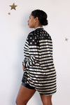 Stars-n-Stripes Metallic Button Down M/L