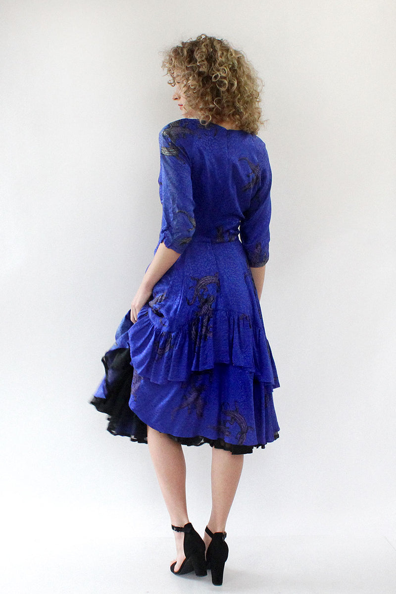 Nicole Miller Crocodile Dress S/M OMNIA Nicole Miller Crocodile Dress S/M OMNIA