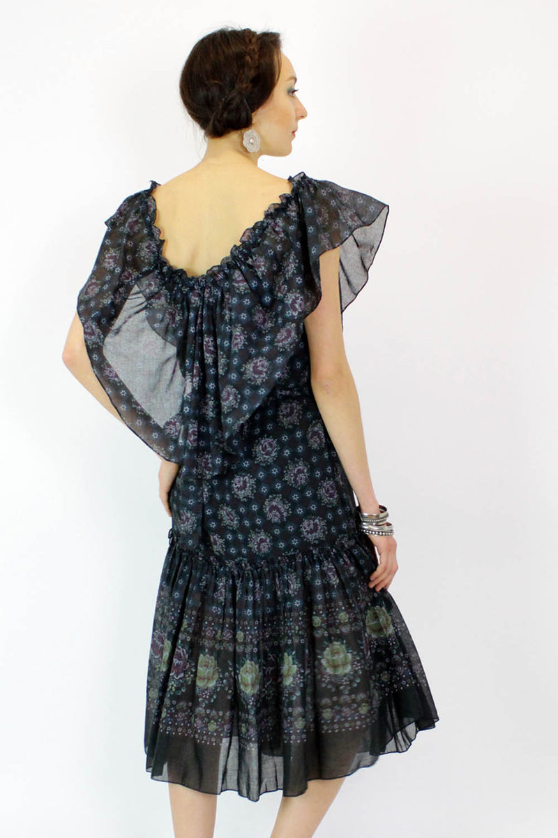 vintage low back dress