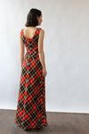 Kelly Plaid Maxi Dress S