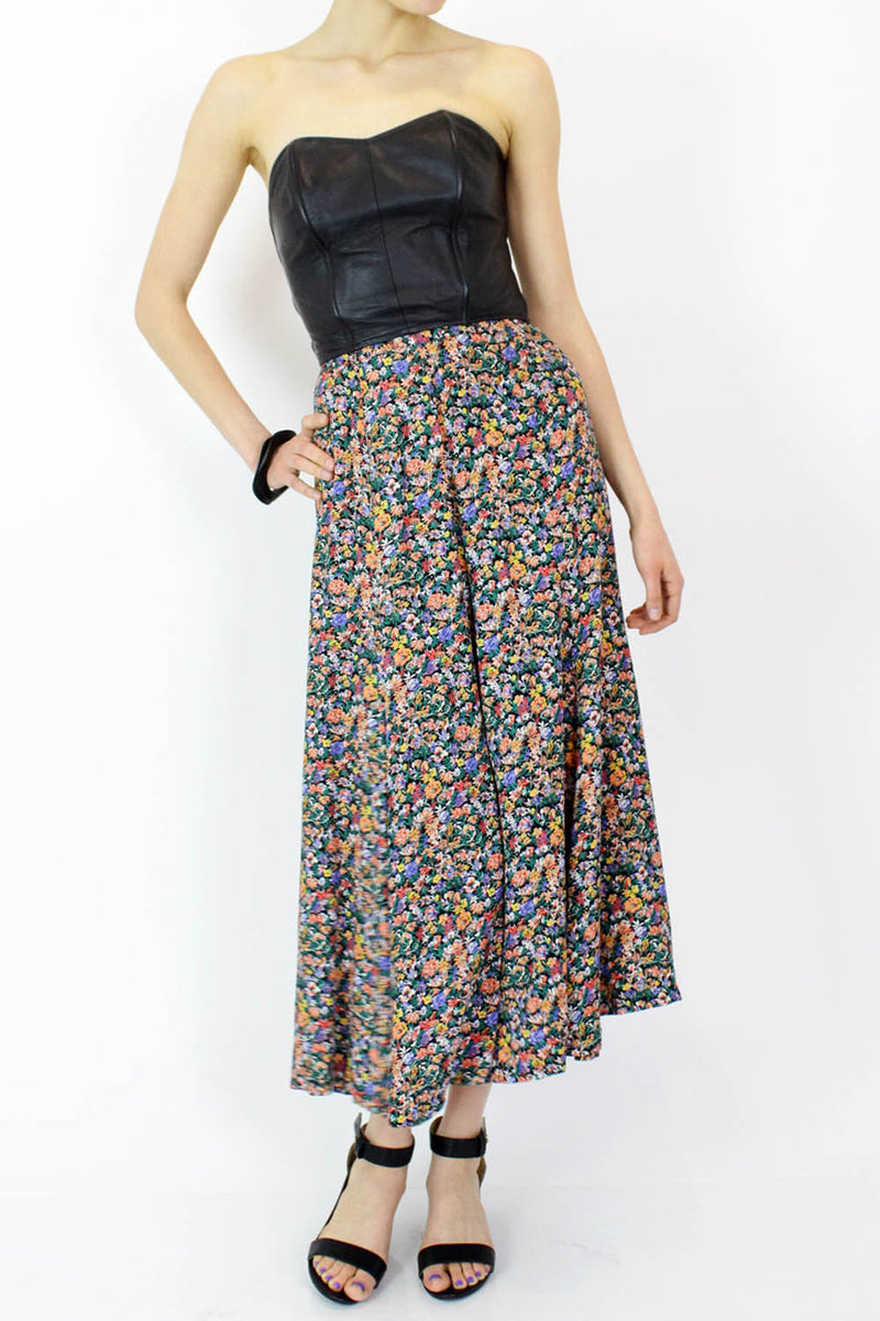 Micro Floral Tea Skirt XS