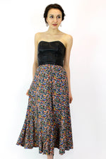 Micro Floral Tea Skirt XS