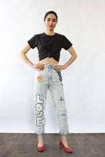 Joujou Stonewash Smiley Jeans XS