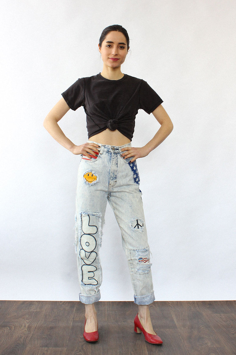 Joujou Stonewash Smiley Jeans XS