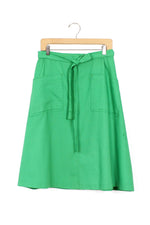Kelly Green Apron Wrap Skirt