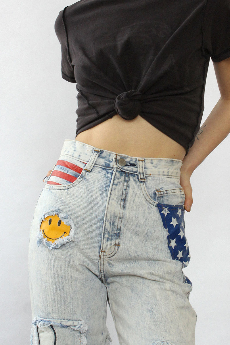 Joujou Stonewash Smiley Jeans XS