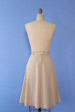 Oatmeal A-line Skirt S