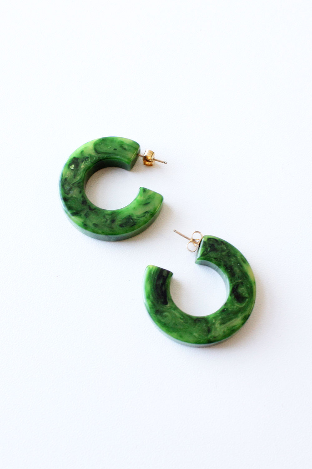 Marbled Green Hoops
