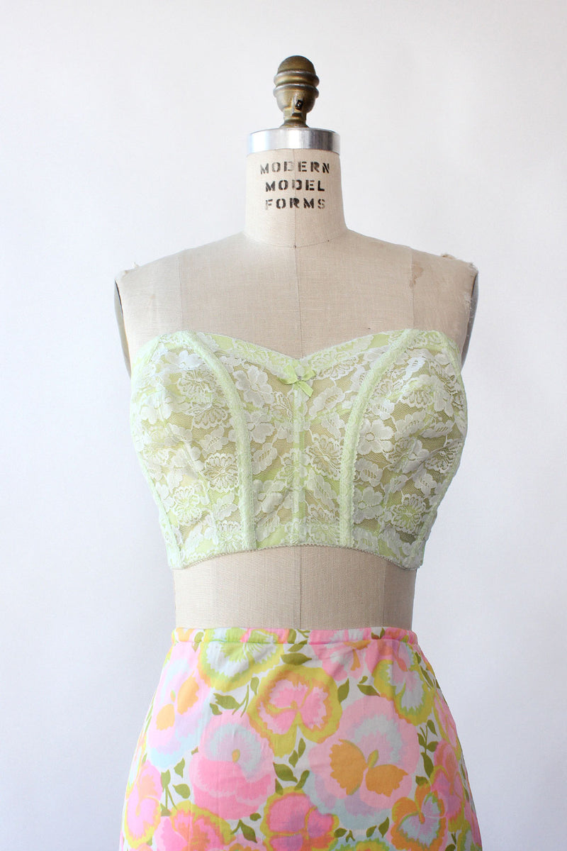 Lime Lace Bustier L