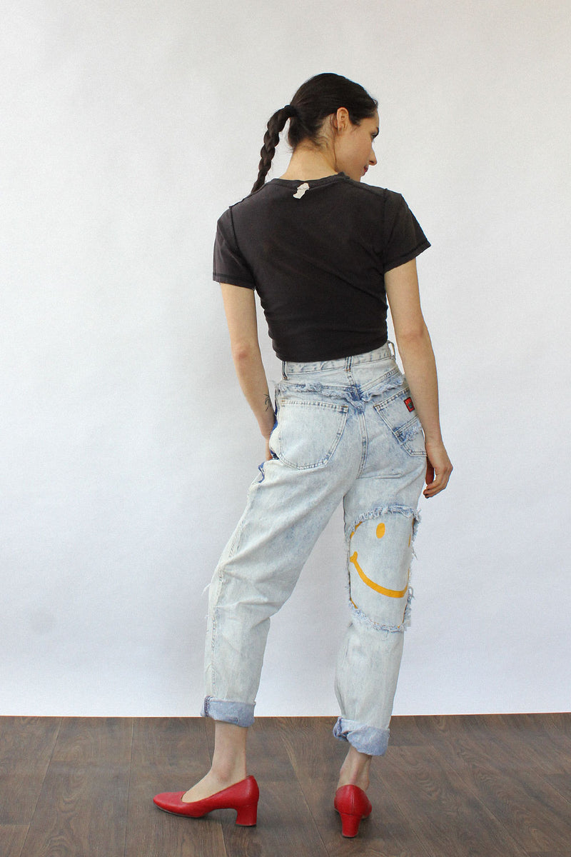 Joujou Stonewash Smiley Jeans XS
