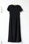 Jet Black Column Sweaterdress XS