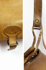 J.G. Hook Honey Leather Saddle Bag