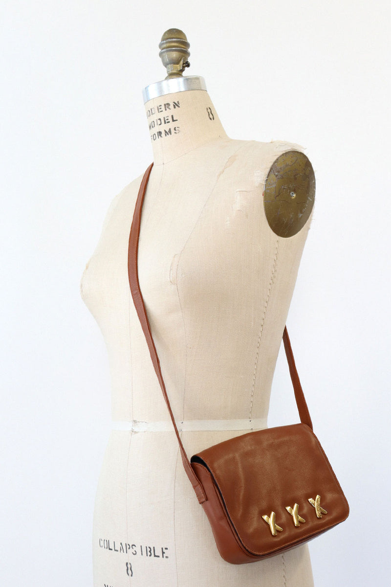 Paloma Picasso Chestnut Leather Purse