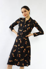 Snail Print Fit & Flare Dress XS