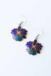 Orchid Enamel Earrings