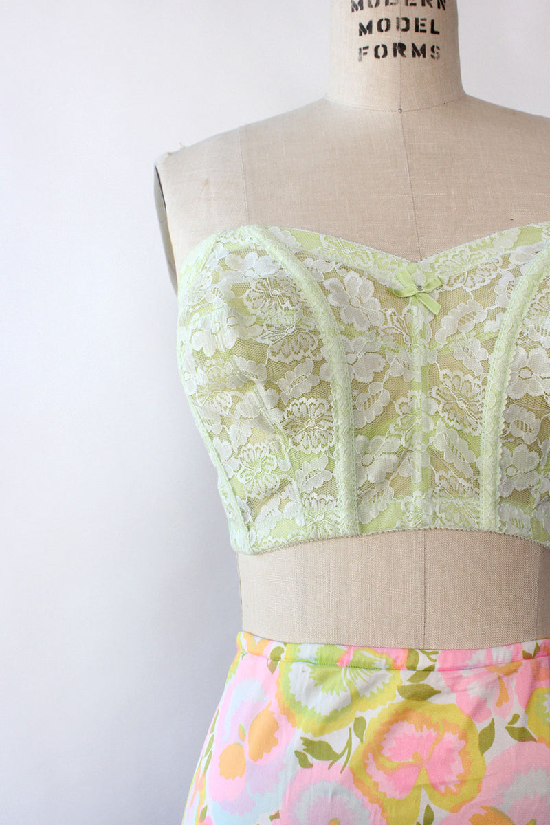 Lime Lace Bustier L