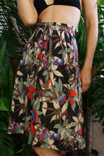 Butterfly In The Jungle Wrap Skirt M