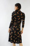 Snail Print Fit & Flare Dress XS