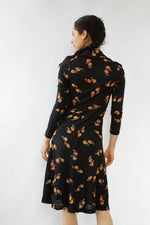 Snail Print Fit & Flare Dress XS
