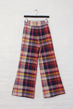 Welch Plaid Bell Bottoms S