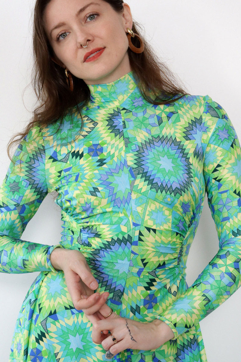 Robert-David Morton Trippy Knit Dress S
