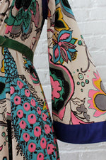 Peacock Party Caftan Dress XS-M