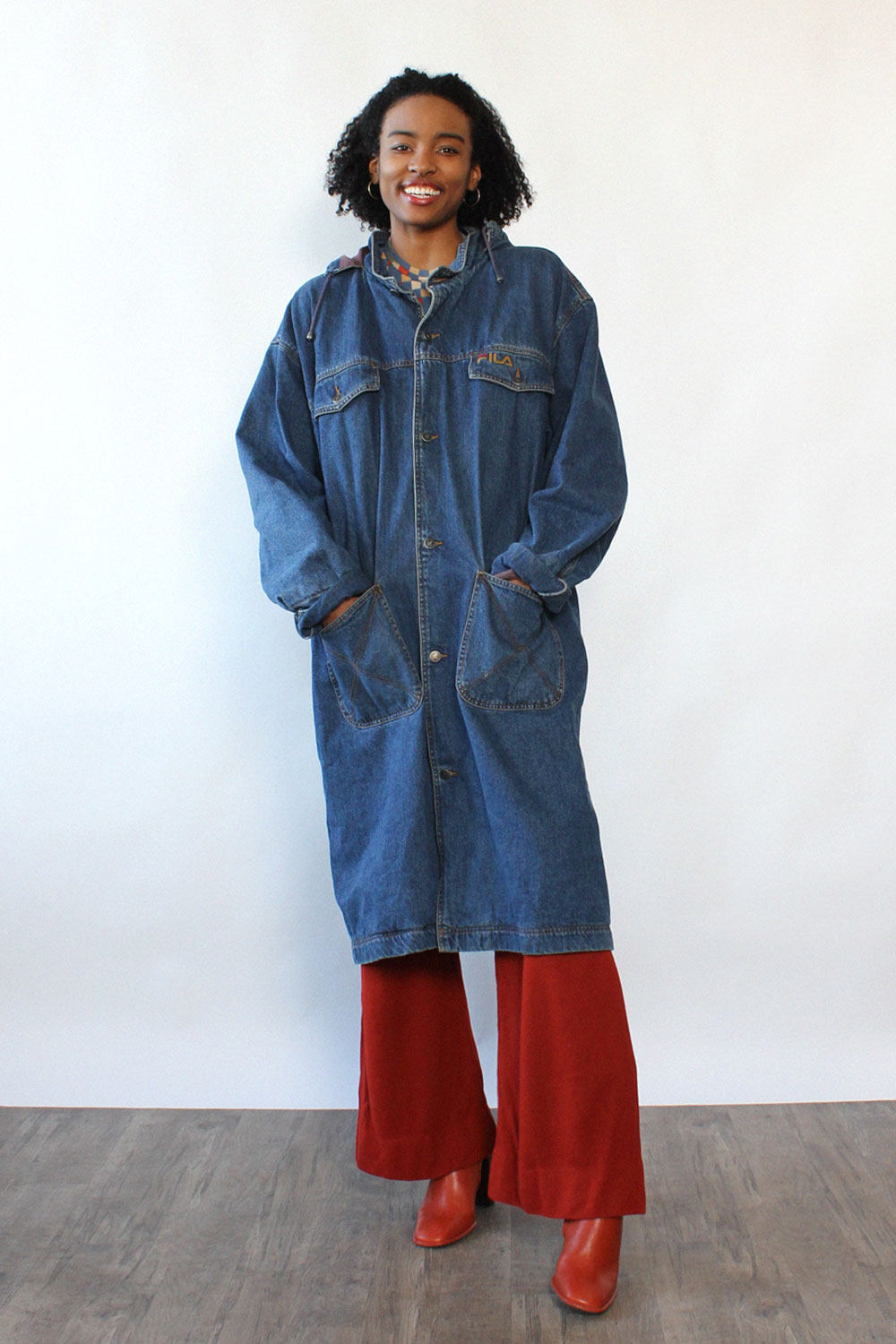 Fila Oversized Denim Jacket S-XL