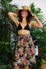 Butterfly In The Jungle Wrap Skirt M