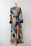 Peacock Party Caftan Dress XS-M