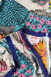 Peacock Party Caftan Dress XS-M